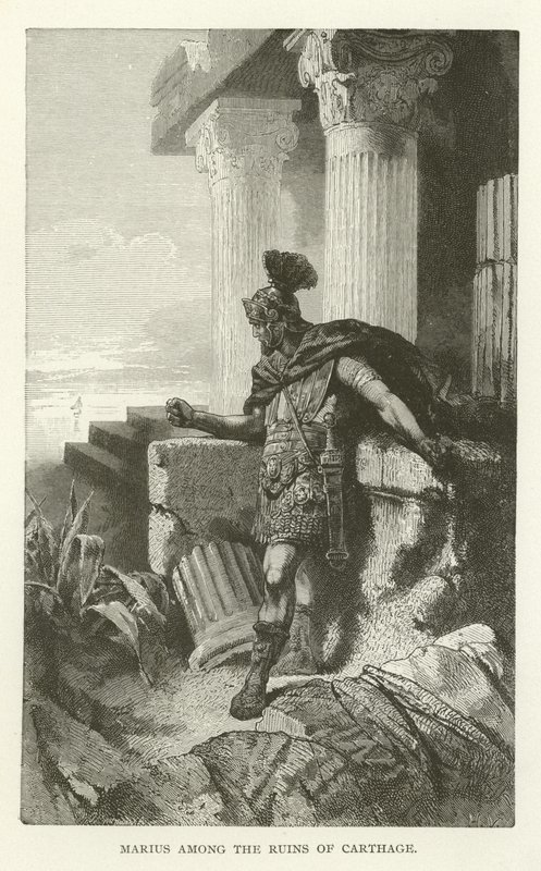 Marius blant ruinene av Kartago av American School