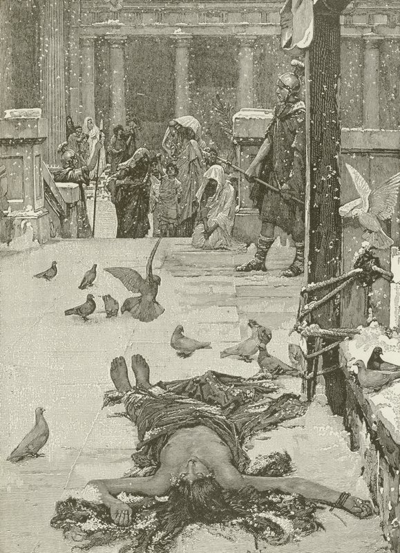 Martyrdom of St Eulalia, fra maleriet av JW Waterhouse av American School
