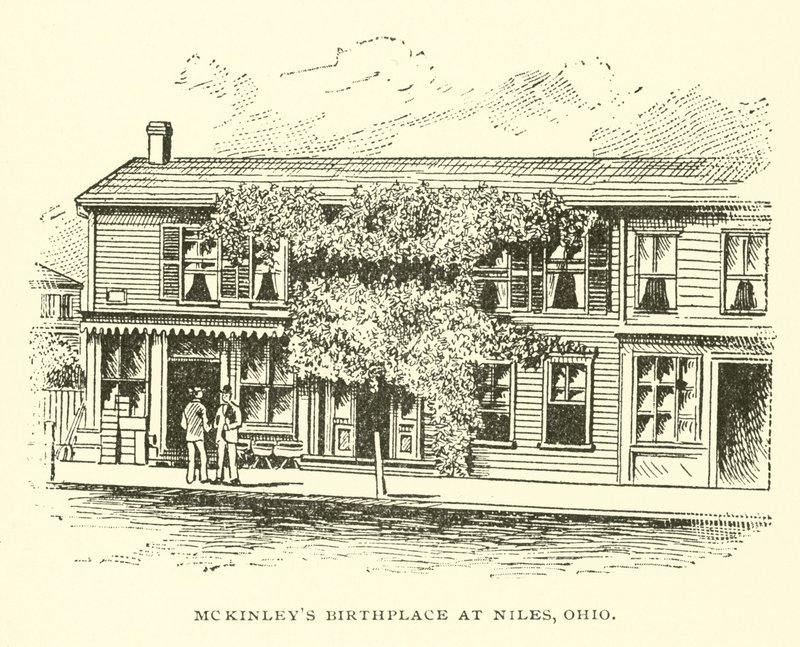 McKinleys fødested i Niles, Ohio av American School