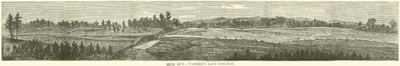 Mine Run, Warrens siste posisjon, november 1863 av American School