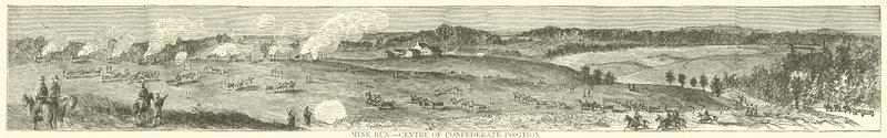 Mine Run, sentrum av konføderert stilling, november 1863 av American School