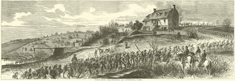 Mine Run, krysset på nytt ved Germania Ford, november 1863 av American School