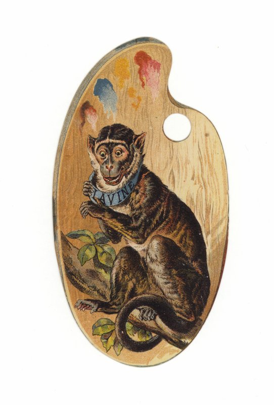 Monkey på malingspalett av American School