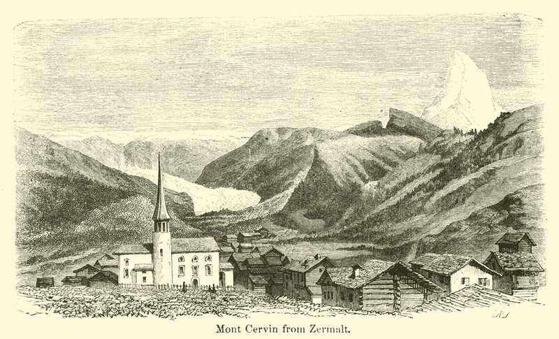 Mont Cervin fra Zermalt av American School