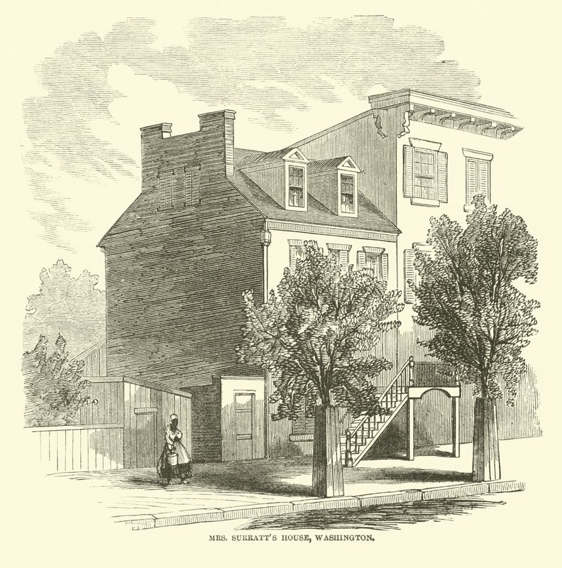 Mrs Surratts House, Washington, april 1865 av American School