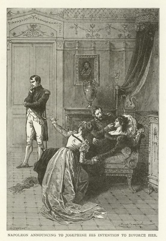 Napoleon kunngjorde for Josephine sin intensjon om å skilles fra henne av American School