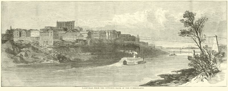 Nashville fra den motsatte bredden av Cumberland, desember 1864 av American School