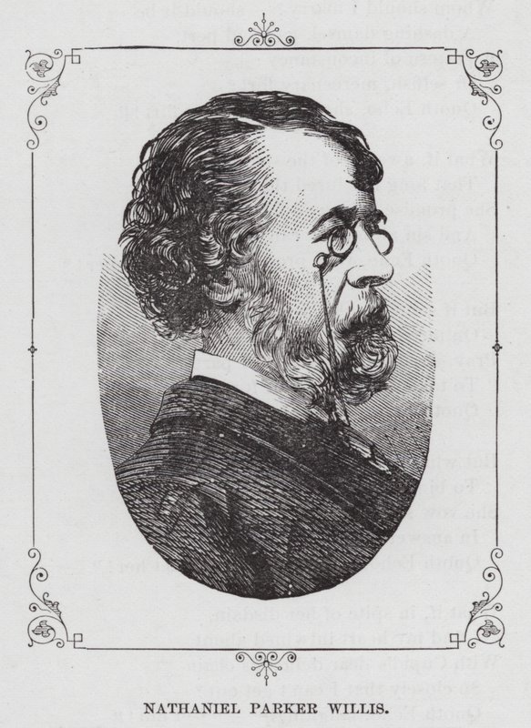 Nathaniel Parker Willis (gravering) av American School