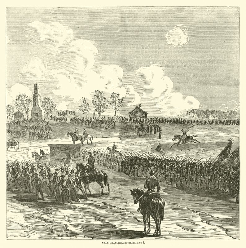 Nær Chancellorsville, 1. mai 1863 av American School