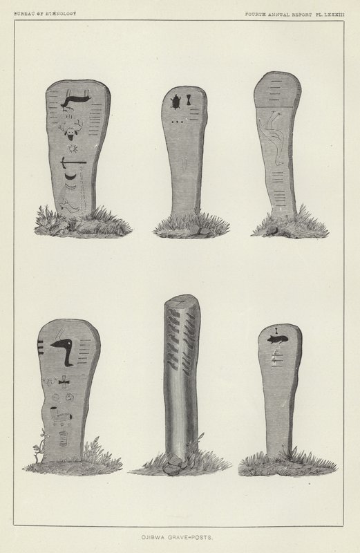 Ojibwa grav-poster av American School