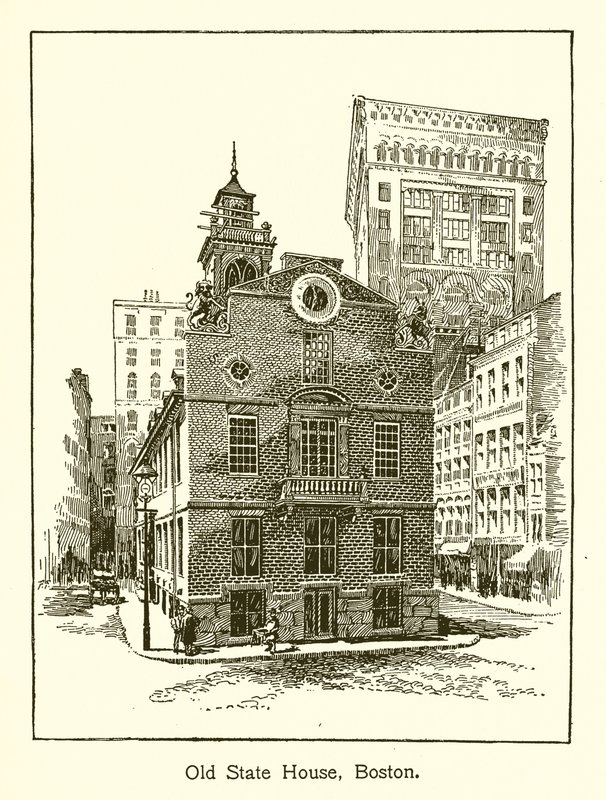 Old State House, Boston av American School