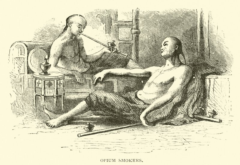 Opium røykere av American School