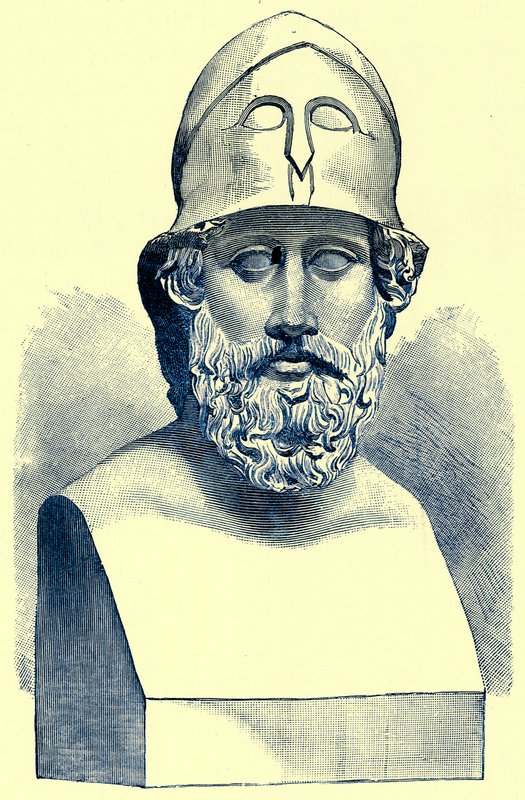 Perikles, illustrasjon fra History of Greece av Victor Duruy, utgitt 1890 (digitalt forbedret bilde) av American School