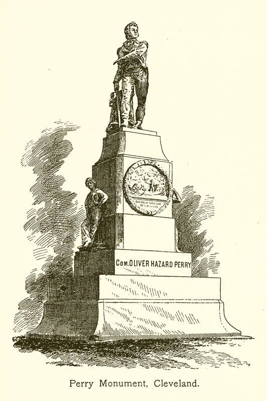 Perry Monument, Cleveland, Lake Erie av American School