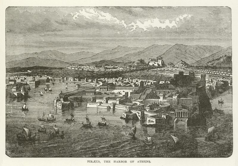 Pireus, havnen i Athen av American School