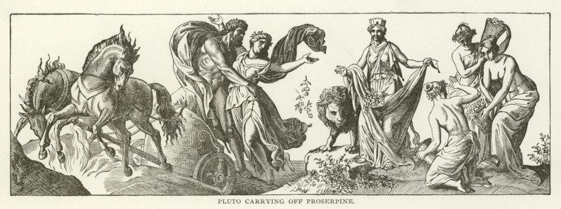 Pluto bærer av Proserpine av American School