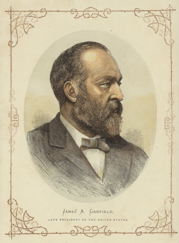 Portrett av James A Garfield av American School