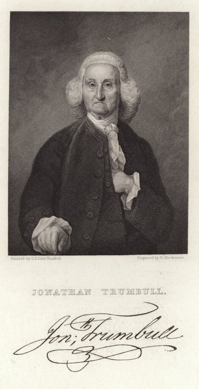 Portrett av Jonathan Trumbell av American School
