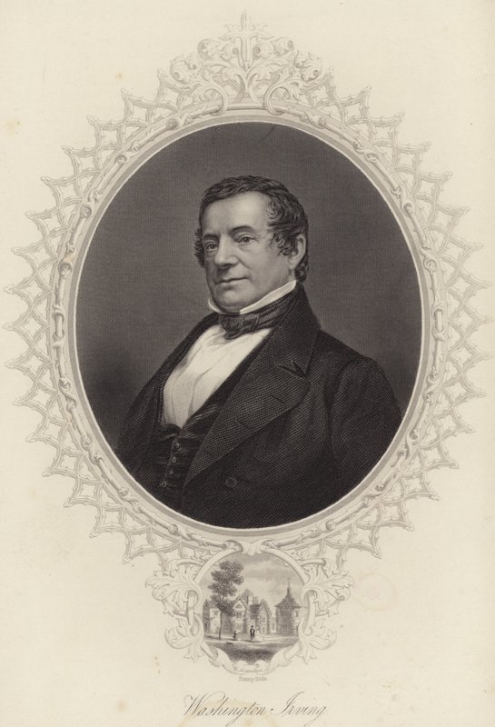 Portrett av Washington Irving av American School