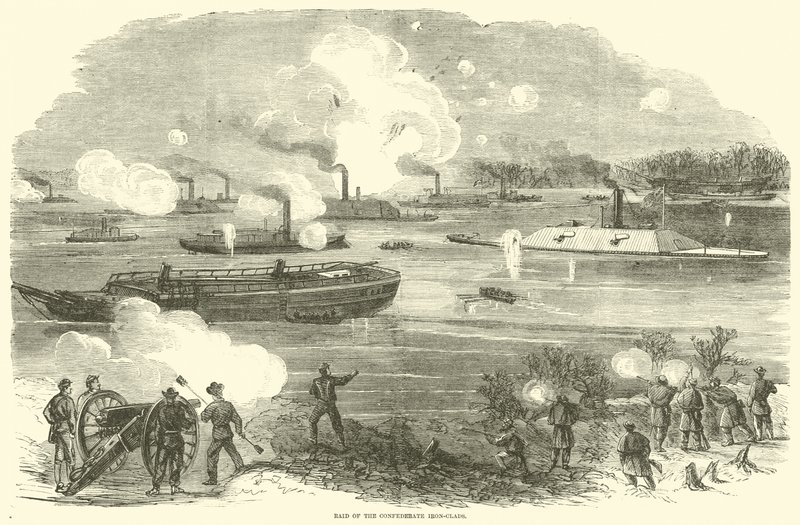 Raid av de konfødererte jernkledde, februar 1865 av American School