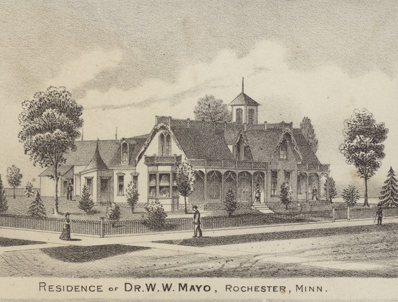 Bosted til Dr WW Mayo, Rochester, Minnesota, USA av American School