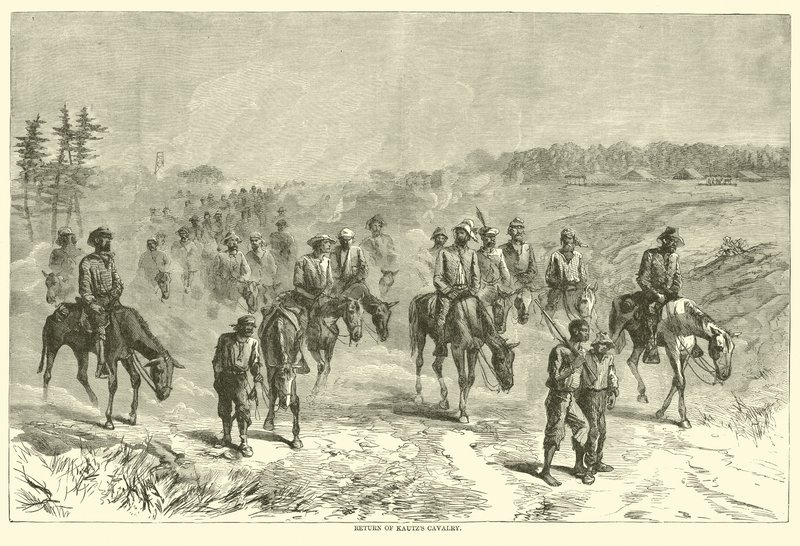 Return of Kautzs Cavalry, juni 1864 av American School