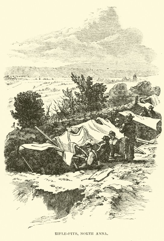 Rifle-pits, North Anna, mai 1864 av American School
