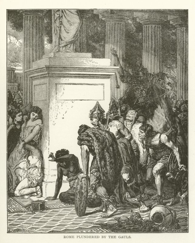 Roma plyndret av gallerne av American School