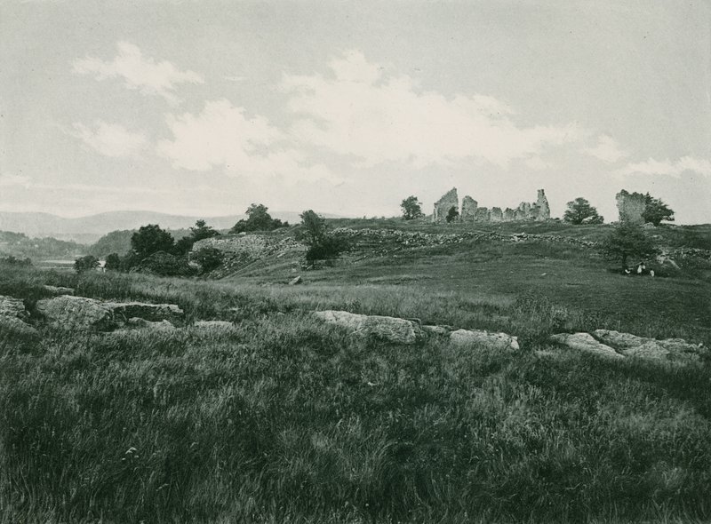 Ruinene av Fort Ticonderoga (fotogravyr) av American School