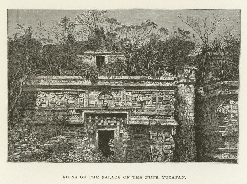 Ruinene av nonnepalasset, Yucatan av American School