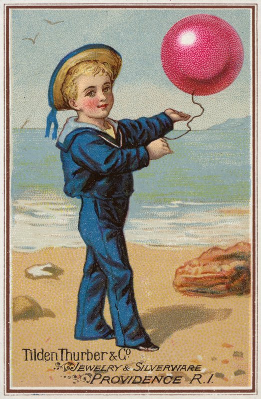 Sailor Boy holder rød ballong av American School