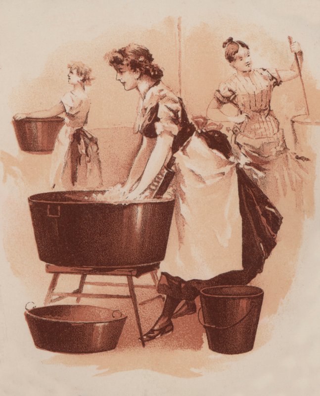 Scullery scene av American School