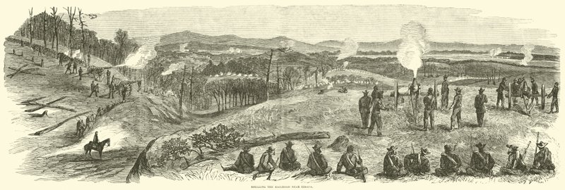 Avskalling av jernbanen nær Resaca, mai 1864 av American School