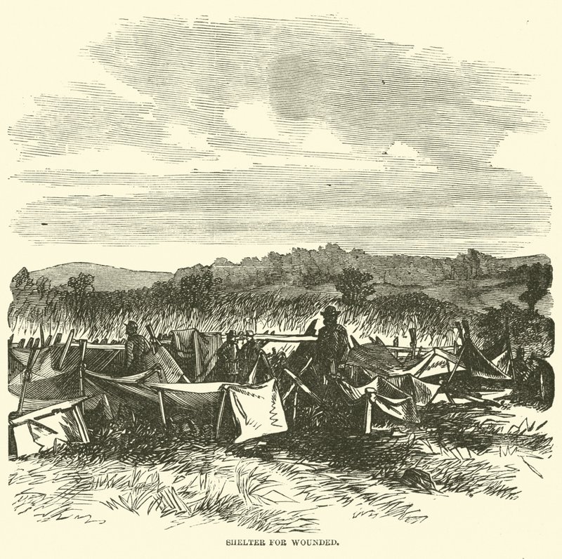 Tilfluktsrom for sårede, september 1862 av American School