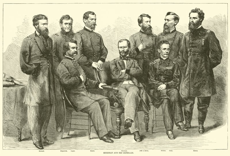 Sherman og hans generaler, november 1864 av American School