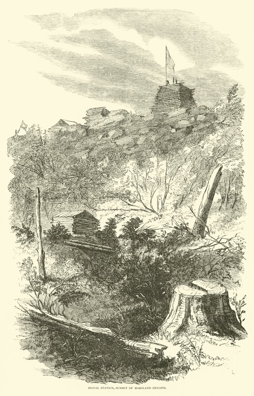 Signalstasjon, Summit of Maryland Heights, september 1862 av American School