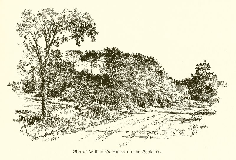 Stedet til Williamss House på Seekonk av American School