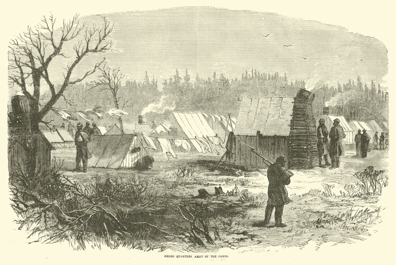 Slaves Quarters, Army of the James, mars 1865 av American School
