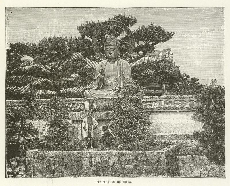 Statue av Buddha av American School