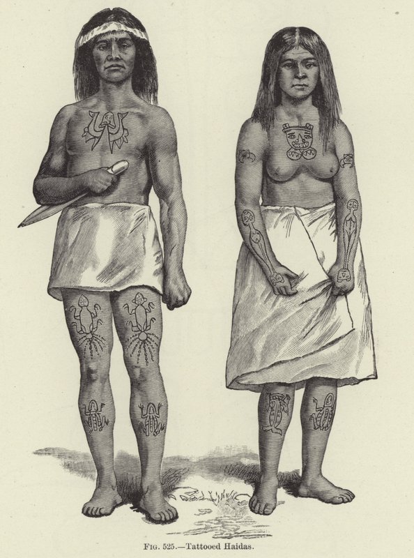 Tattooed Haidas av American School