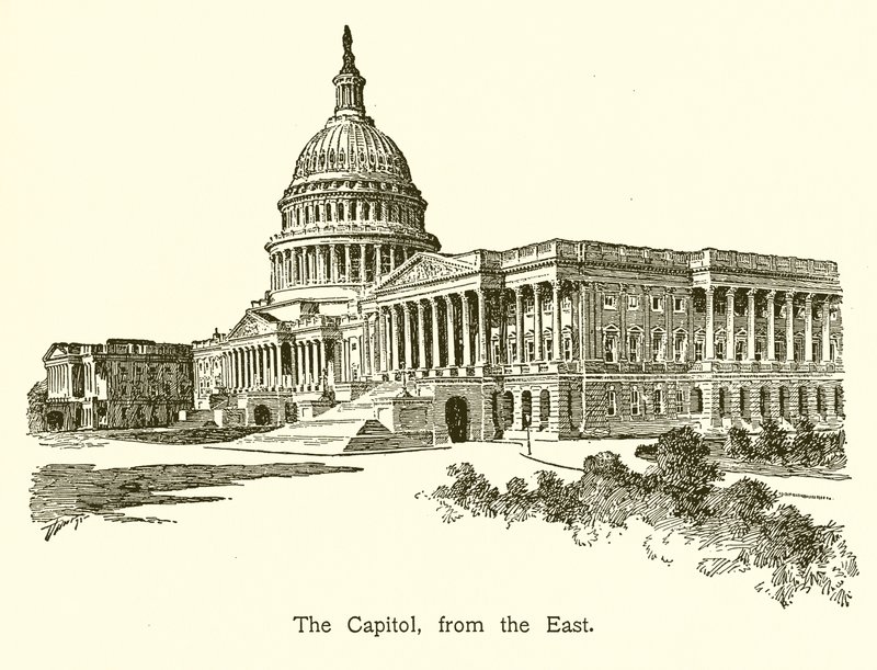 Capitol, fra øst, Washington av American School