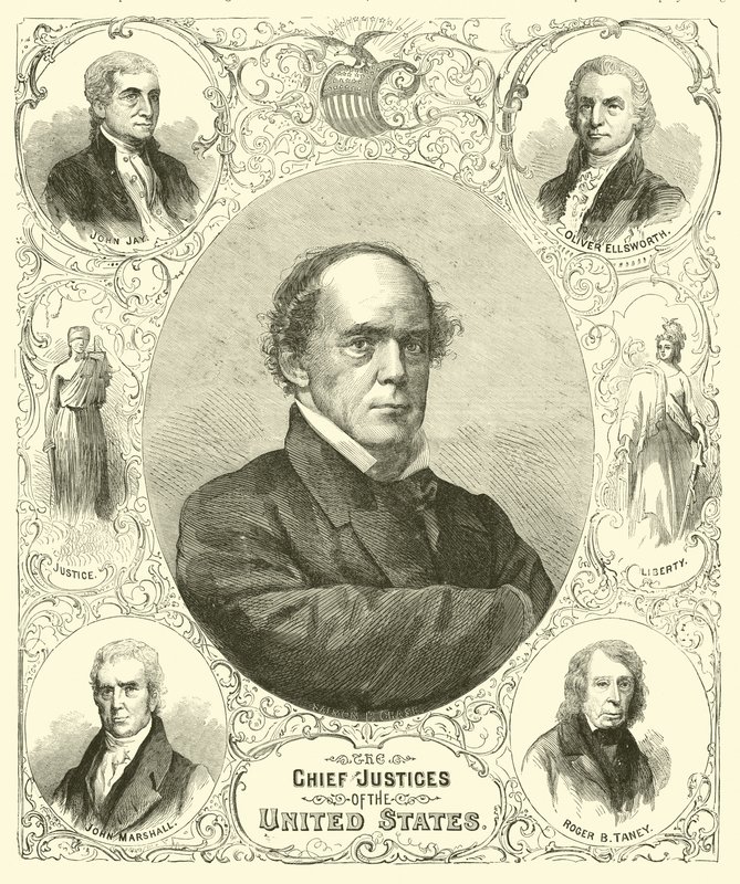 De amerikanske sjefsdommerne, august 1864 av American School