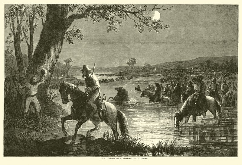De konfødererte krysset Potomac, september 1862 av American School