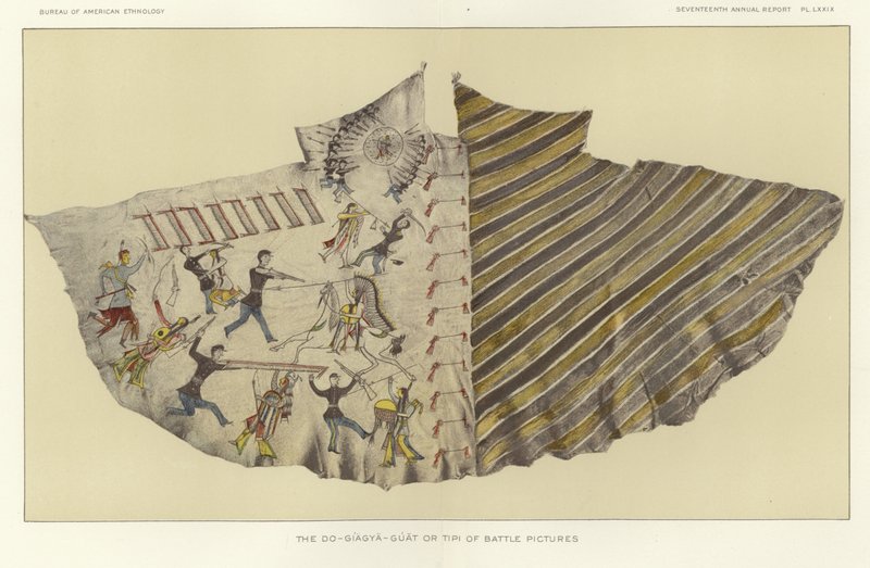 Do-Giagya-Guat eller Tipi of Battle-bildene av American School