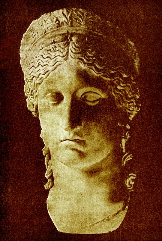 Juno Ludovisi, illustrasjon fra History of Greece av Victor Duruy, utgitt 1890 (digitalt forbedret bilde) av American School