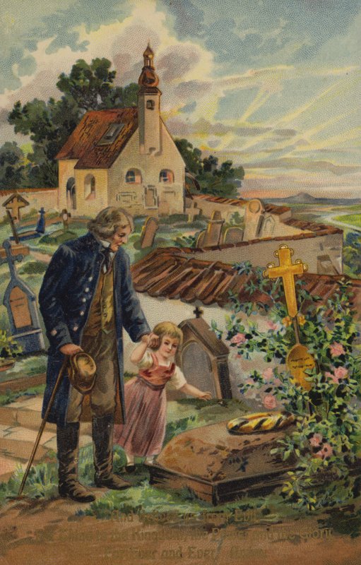 Herrens bønn, og frels oss fra det onde (chromolitho) av American School