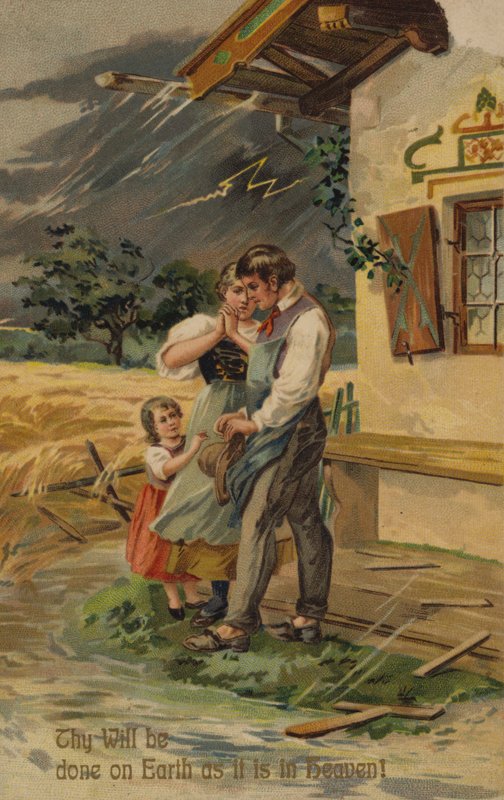 Herrens bønn, skje din vilje på jorden som i himmelen (chromolitho) av American School
