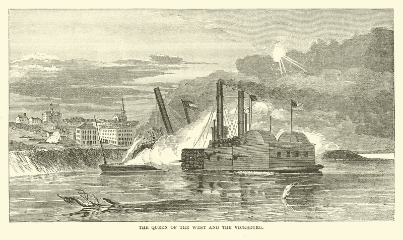 Dronningen av Vesten og Vicksburg, februar 1863 av American School
