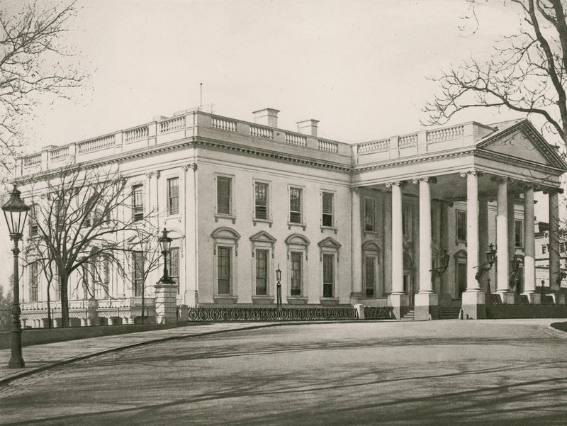 Det hvite hus, Washington DC (fotogravyr) av American School