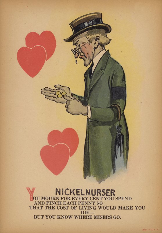 Nikkelpleieren (fargelitografi) av American School